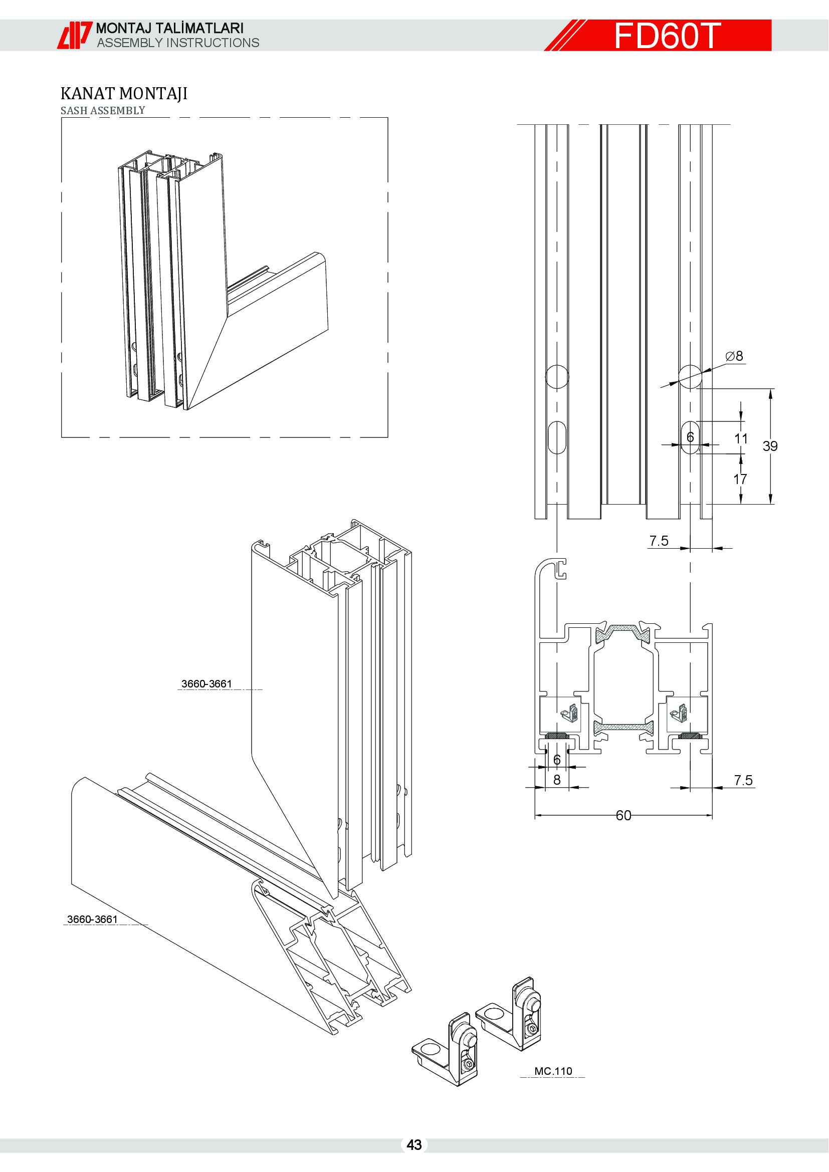 Aluminyum Katlanır Kapı 46